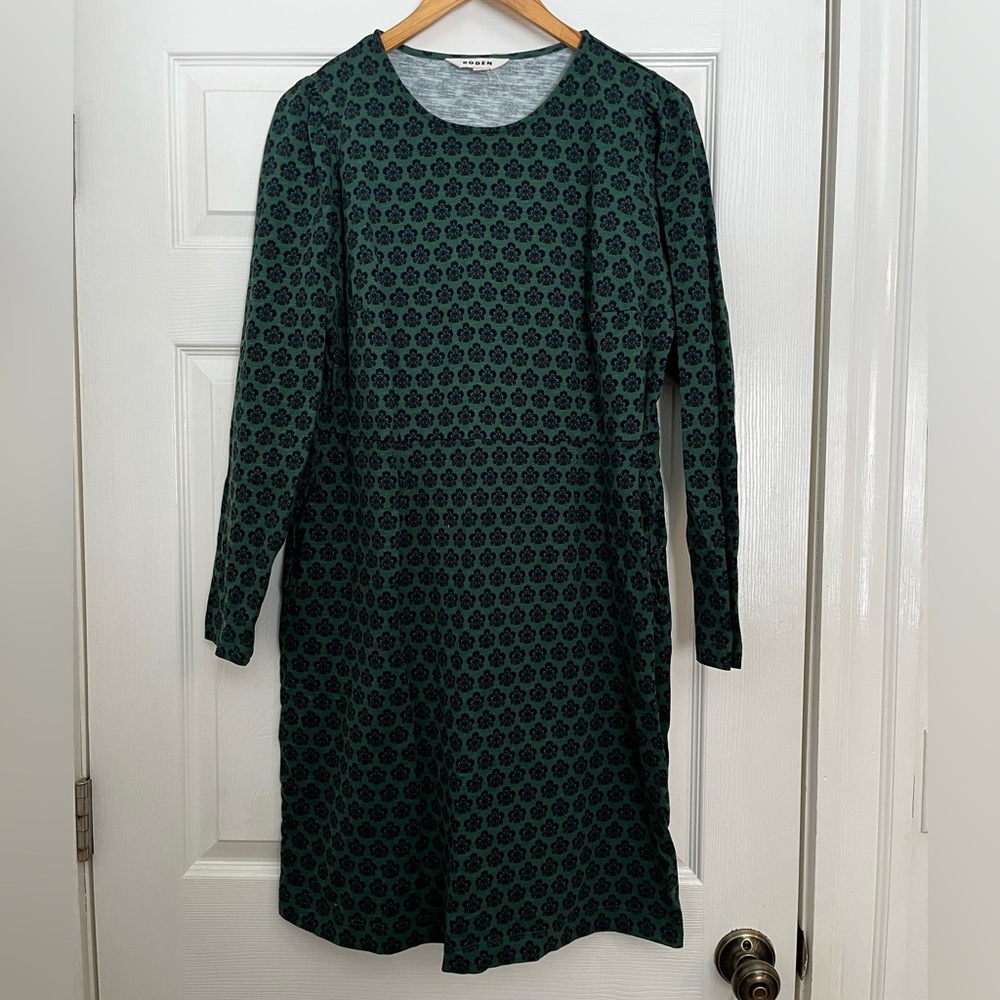Boden jersey dress , dark green sz 16